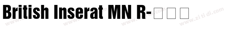 British Inserat MN R字体转换